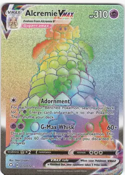 Alcremie VMAX 073/072 Rare Rainbow Shining Fates Pokemon NM - Image 1