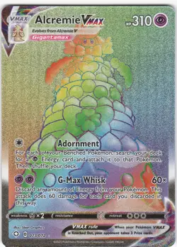 Alcremie VMAX 073/072 Rare Rainbow Shining Fates Pokemon Holo NM - Image 1