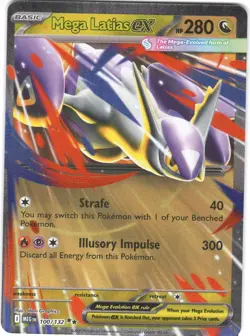 Mega Latias ex 100/132 Double Rare Mega Evolution Pokemon NM - Image 1