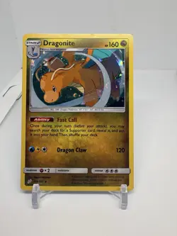 Pokemon TCG Dragonite 119/181 Sun & Moon Team Up Cosmos Holo Rare - Image 1