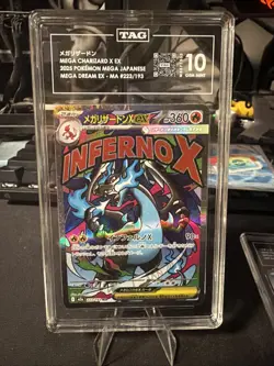 2025 Pokemon - Mega Charizard X ex 223 Mega Dream Ex Holo (Japanese) - TAG 10 - Image 1