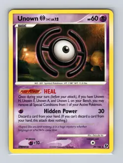 Unown [H] 29/106 Rare Great Encounters Pokemon Near Mint - Image 1