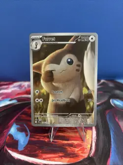 Pokemon Furret 168/159 SV09 Journey Together Illustration Rare Holo 120HP - Image 1