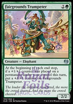 Fairgrounds Trumpeter 2x FOIL KLD MTG Kaladesh Uncommon MINT green - Image 1