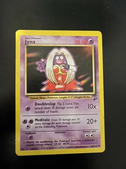 Pokemon TCG Jynx 45/130 Base Set 2 LP - Image 1