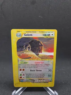 Golem Crystal 148/144 Skyridge Reverse Holo Secret Rare Pokemon TCG Nintendo - Image 1