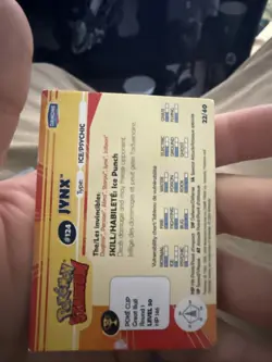JYNX 2000 DANONE / POKEMON STADIUM TIP #124 66574 Hp - Image 2