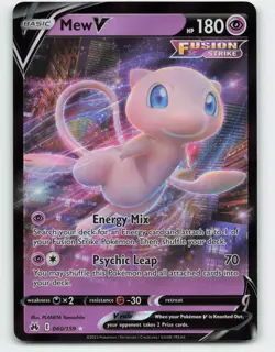 2023 Pokemon, Crown Zenith, #60/159 Mew V, Holo Ultra Rare NM - Image 1