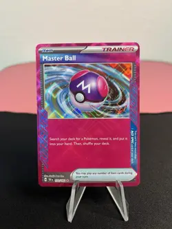 Master Ball 153/162 Pokemon SV05: Temporal Forces Ace Spec Rare Holo - NM - Image 1