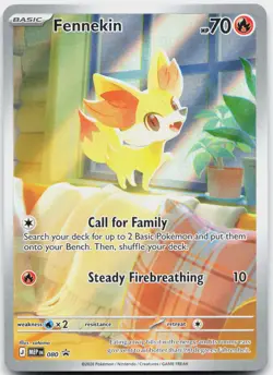 Fennekin 080 Holo Promo ME: Mega Evolution Promo Pokemon Near Mint - Image 1
