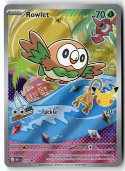 ROWLET 043 HOLO PROMO ME: MEGA EVOLUTION PROMO POKEMON NEAR MINT - Image 1