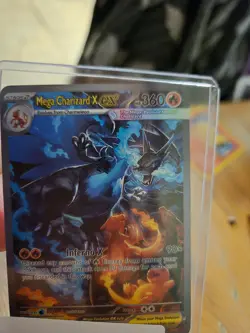 Pokemon TCG Mega Charizard X EX Mega 125/094 Phantasmal Flames SIR Holo EN ！！！ - Image 3