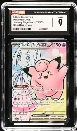 Lillie'S Clefairy Ex Ultra Rare Journey Together 173/159 Pokemon TCG CGC 9 - Image 1