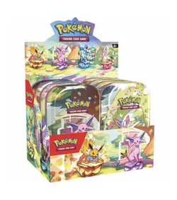 Pokemon TCG: Prismatic Evolutions Mini Tin Display sealed (8 mini tins) - Image 1