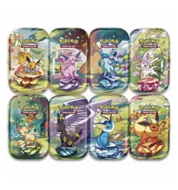 Pokemon TCG: Prismatic Evolutions Mini Tin Display sealed (8 mini tins) - Image 3