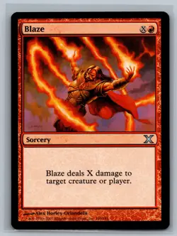 Magic The Gathering 10th Edition Blaze #190/383 MTG TCG CCG Tenth - Image 1