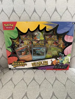 Pokemon Ascended Heroes First Partner Deluxe Pin Collection Sealed New - Image 1