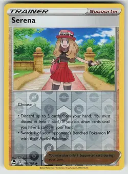 Pokemon Serena 164/195 Silver Tempest Uncommon Reverse Holo NM - Image 1