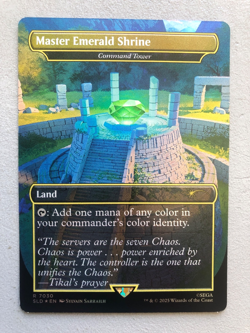 Mtg Carte Magic Secret Lair Sonic Hedgehog Command Tower FOIL Eng NM - Image 1