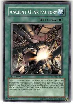 1st Ed Ancient Gear Factory SD10-EN021 Yugioh - Image 1