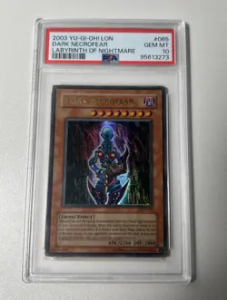 Dark Necrofear LON-065 YuGiOh Labyrinth of Nightmare PSA 10 GEM MINT - Image 1