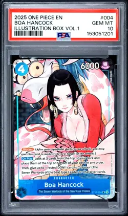 One Piece Boa Hancock Illustration Box Volume 1 ST17-004 PSA 10 Gem Mint - Image 1