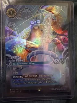 Disney Lorcana TCG Tamatoa Enchanted 237/204. Winterspell NM Pack Fresh - Image 1