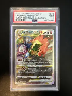 Charizard Vstar 262 Ultra Premium Collection Pokemon **PSA 9** BLACK STAR PROMO - Image 1