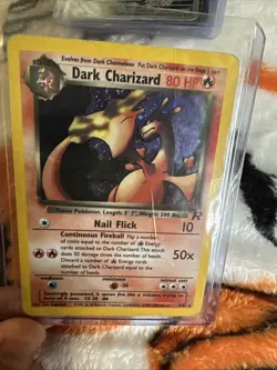 Pokemon Dark Charizard Holo Rare TCG Card 4/82 HP - Image 4