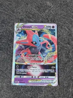 Pokemon Card Deoxys VSTAR SWSH268 Black Star Promo Half Art Holo Rare NM - Image 1