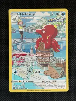 Pokemon TCG Octillery TG03/TG30 Brilliant Stars Trainer Gallery Ultra Rare A - Image 1