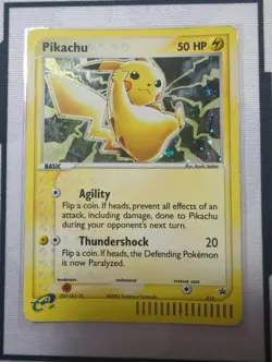 PIKACHU #12 Nintendo BLACK STAR PROMO Holo 2003 E-reader Card - Image 1
