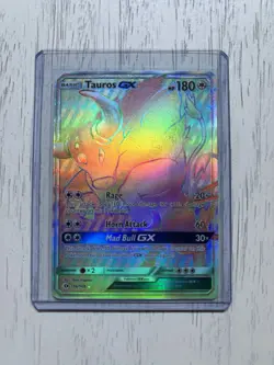 Pokemon Tauros GX Ultra Rare Full Art Holo 156/149 SM Base Set 2017 Card - Image 2