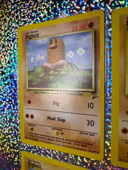 2000 Pokemon TCG Base Set 2 Regular Non-Holo 71/130 Diglett (x4) - Image 4