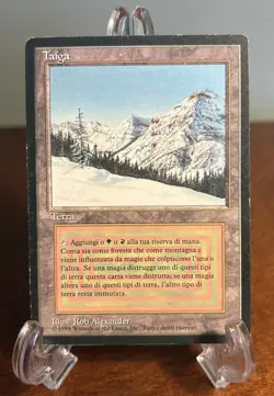 MTG Taiga Revised Italian Foreign Black Border FBB Magic the Gathering Dual Land - Image 1