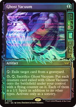 Magic The Gathering MTG GHOST VACUUM SHOWCASE FOIL Duskmourn: House of Horror NM - Image 1