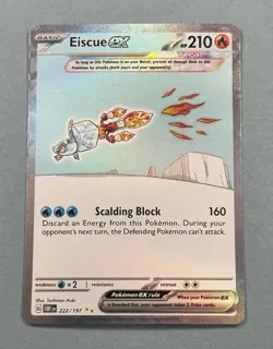 Pokemon Eiscue EX 222/197 En SV Obsidian Flames - Image 1