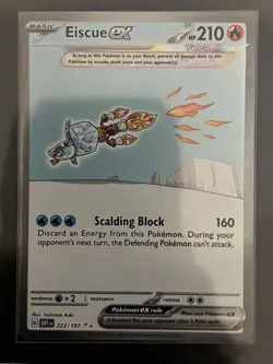 NM-Mint, English - 1 x Pokemon Eiscue ex - 222/197 - Special Illustration Rare S - Image 1