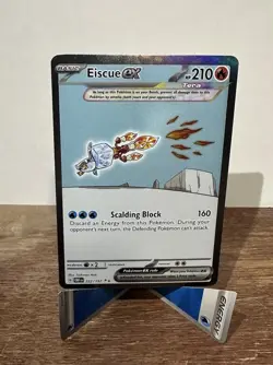 Eiscue ex 222/197 Pokemon SV03: Obsidian Flames Holo NM condition - Image 1