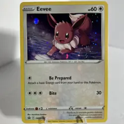 Eevee SWSH127 Sword & Shield Black Star Promo Cosmos Holo Pokemon TCG - Image 1