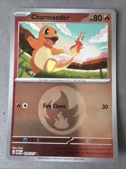 Pokemon TCG * Charmander 20/217 Fire * C REVERSE HOLO * ME Ascended Heroes NM - Image 1