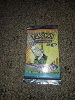 HEAVYU 21.36g Wizards of the Coast Pokemon Gym Heroes 1st Edition Booster Pack 742818062121 - Image 1
