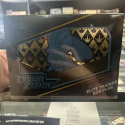 Pokemon Center Exclusive Crown Zenith ETB Elite Trainer Box Plus HAS TEARS - Image 1