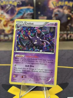 Crobat 33/119 Pokemon Phantom Forces Rare Cosmos Holo MP - Image 1