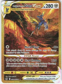 Pokemon Origin Forme Dialga VSTAR GG68/GG70 Crown Zenith Galarian Gallery - Image 1