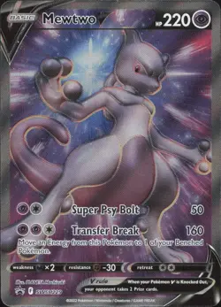Mewtwo V SWSH229 Holo Promo Sword & Shield Promo Pokemon Near Mint - Image 1