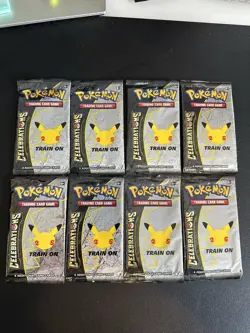 SEALED - Set of 8 Packs Pokemon Celebrations 25th Anniversary Edition - Image 2