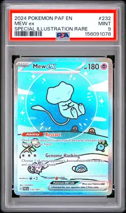 PSA 9 POKEMON ENGLISH 2024 BUBBLE MEW EX SPECIAL ILLUSTRATION RARE #232 PAF - Image 1