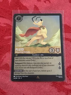 FOIL Disney Lorcana: Fabled - Pluto - Determined Defender - 14/204 MINT FOIL - Image 1