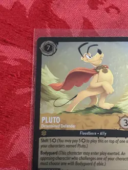 FOIL Disney Lorcana: Fabled - Pluto - Determined Defender - 14/204 MINT FOIL - Image 3